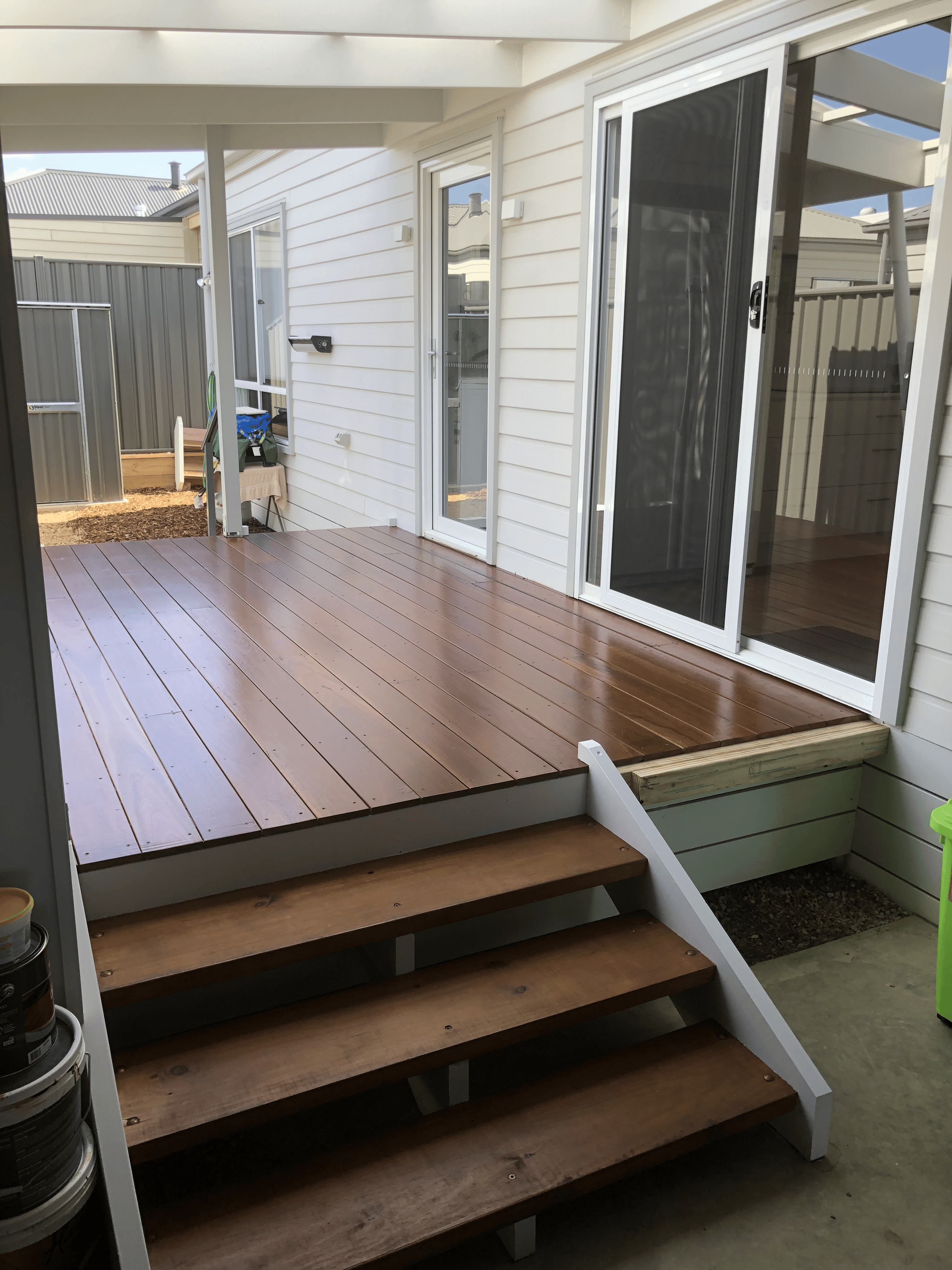 Indoor timber staining